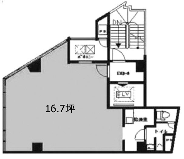 進藤ビル3F 間取り図