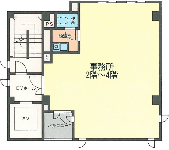 八丁堀邦ビル2F 間取り図