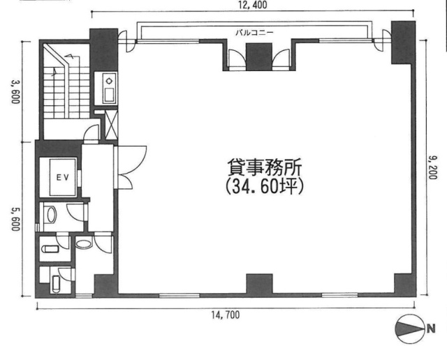 サワビル8F 間取り図