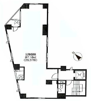 MT道玄坂ビル1F 間取り図