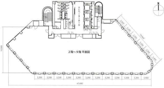 KSK Eastビル2F 間取り図
