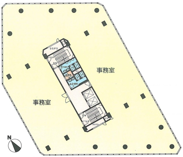 麻布偕成ビル1F 間取り図