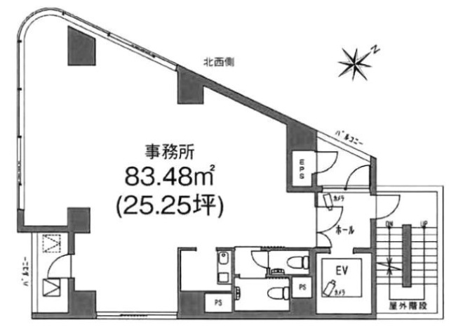 ノアビル4F 間取り図