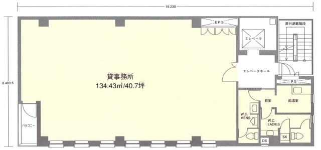 JS五反田ビル4F 間取り図