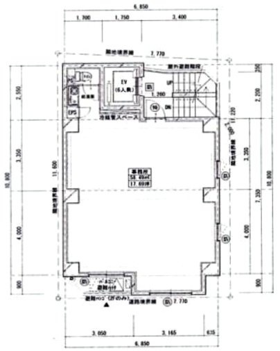イーフロント(E/Front)ビル7F 間取り図