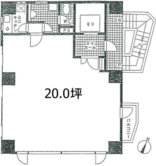 クレセントビル9F 間取り図