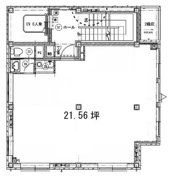 第2喜久ビル3F 間取り図