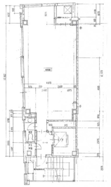 銀座槁(ぎんざはし)ビル4F 間取り図