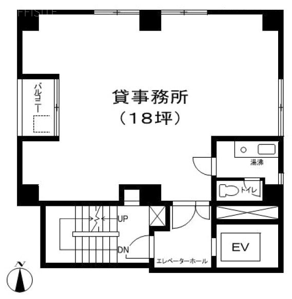 赤木屋ビル4F 間取り図