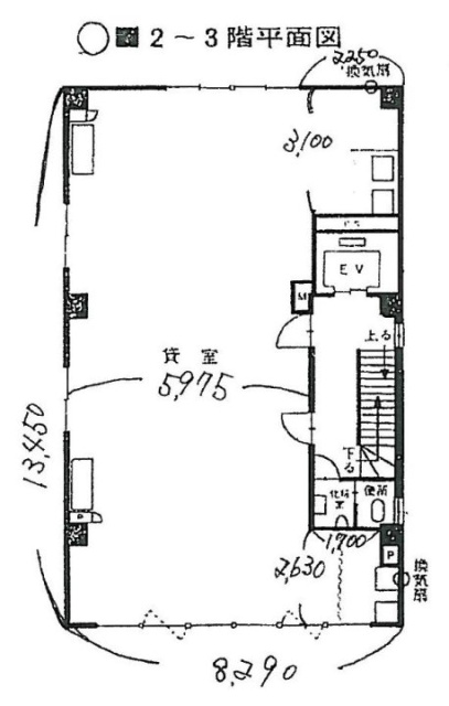 山中ビル3F 間取り図
