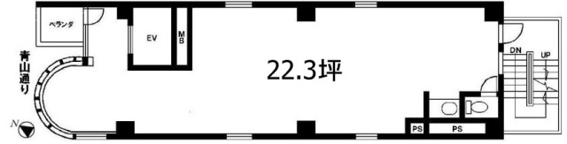 南青山2丁目ビル9F 間取り図