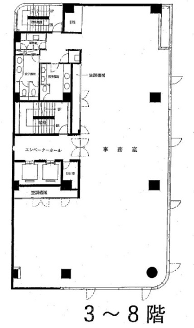 京橋日殖ビル8F 間取り図