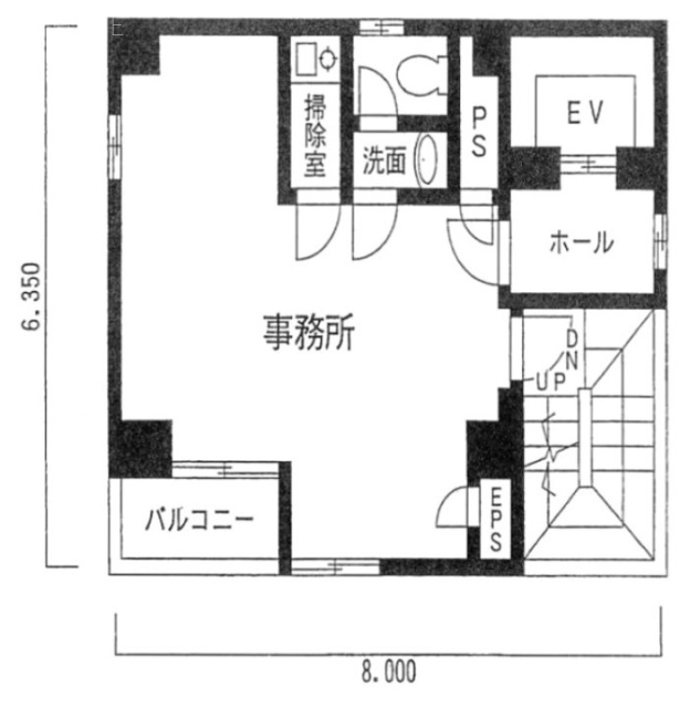ウシオビル4F 間取り図