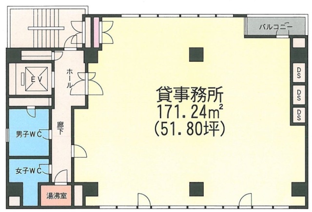 セブン三田ビル7F 間取り図