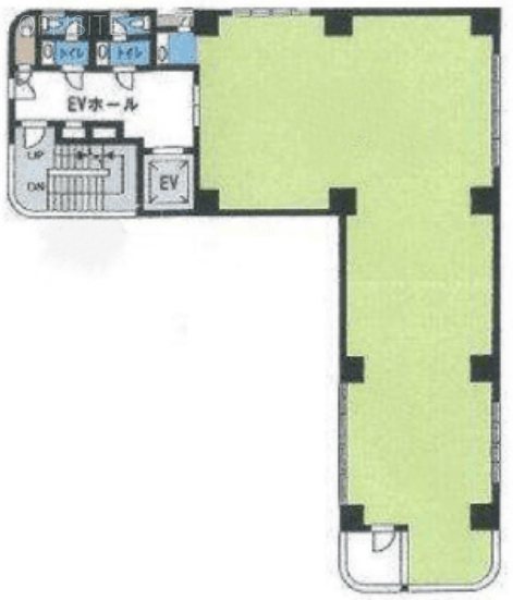 ポワソンブルービル6F 間取り図