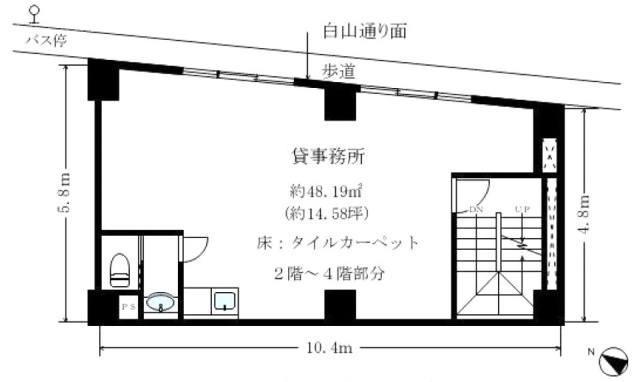 コロナ社第2ビル4F 間取り図