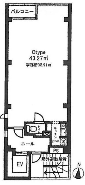 万代半蔵門ビル3F 間取り図