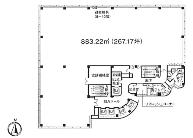 立川ビジネスセンタービル8F 間取り図