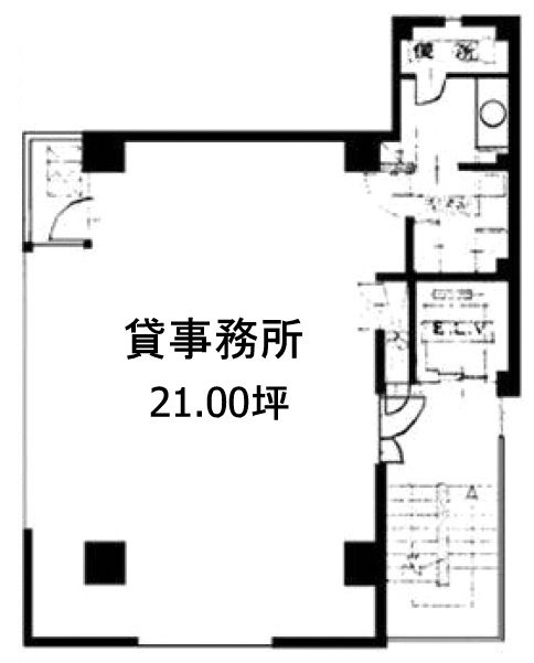 ピラミッドビル3F 間取り図