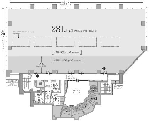 住友不動産池袋東ビル14F 間取り図