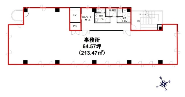 新宿御苑さくらビル8F 間取り図