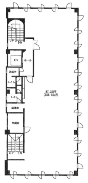 小原ビル6F 間取り図