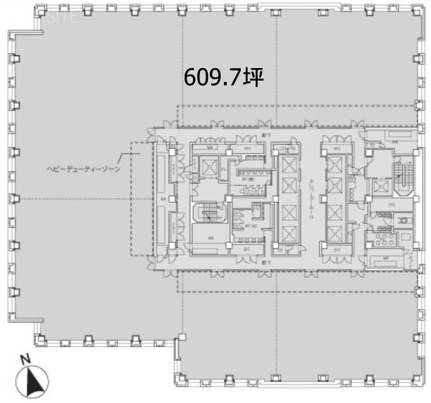 霞が関コモンゲート西館1 間取り図