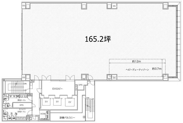仮)赤坂二丁目開発計画ビル4F 間取り図