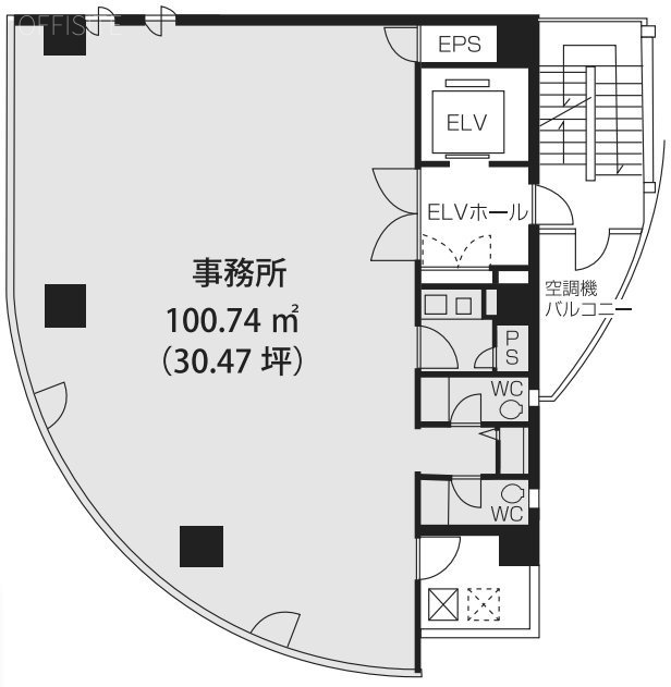 サワダビル5F 間取り図