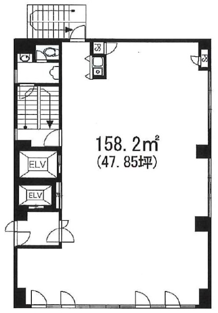 BournMark Ningyochoビル6F 間取り図