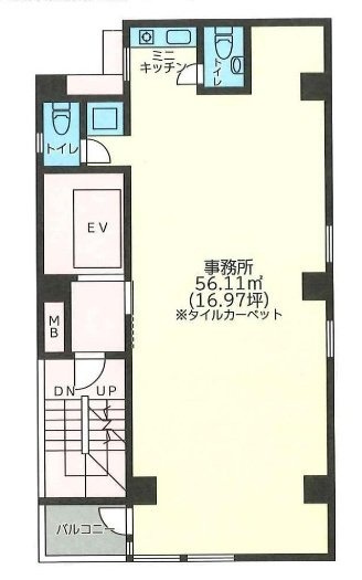 王子SRビル4F 間取り図