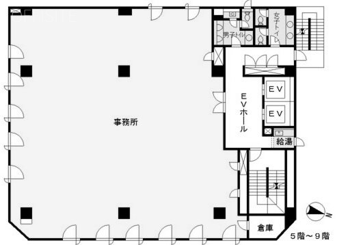 京王代田橋ビル8F 間取り図