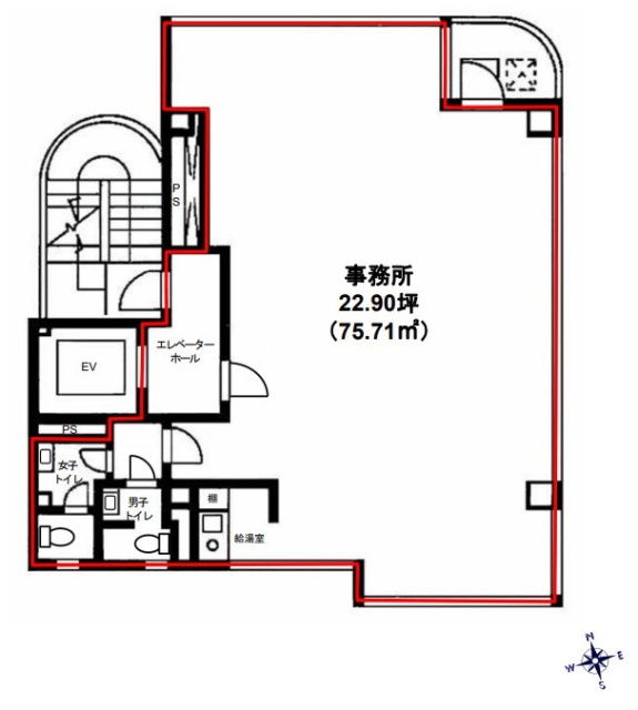 山下ビルB1F 間取り図