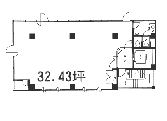 グランツ南幸ビル3F 間取り図