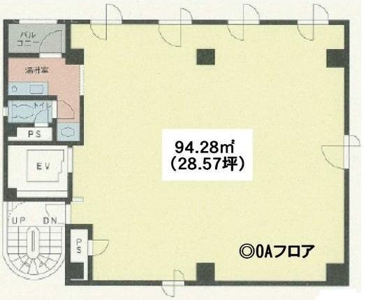 アンジェ関内ビル8F 間取り図