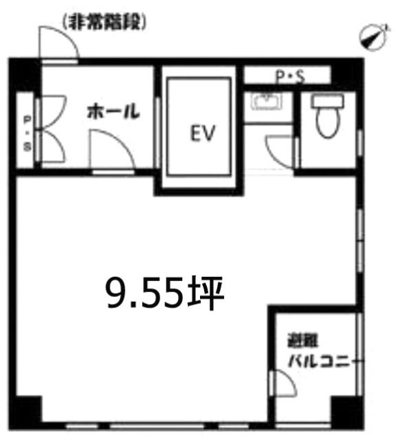 大久保ビル5F 間取り図
