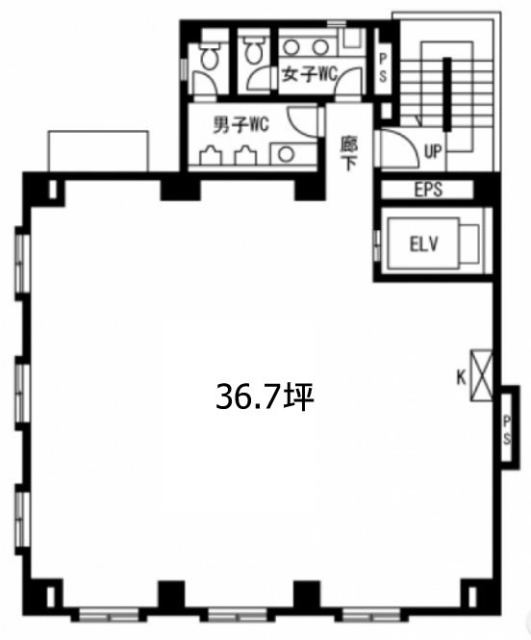 ウスイ紀尾井町ビル3F 間取り図