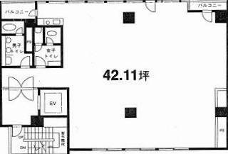 築地ファーストビル7F 間取り図