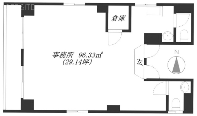 サテライトEビル4F 間取り図