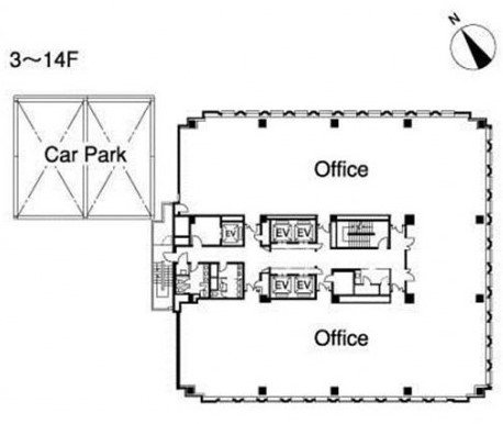 ルナール仙台7F 間取り図