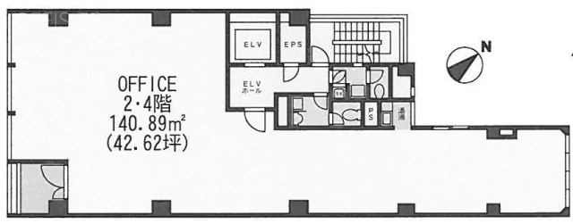 クレグラン新橋Ⅲ9F 間取り図