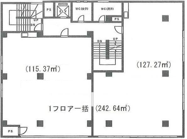 霜ビル1502 間取り図