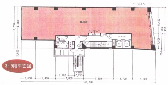 渋谷橋本ビル8F 間取り図