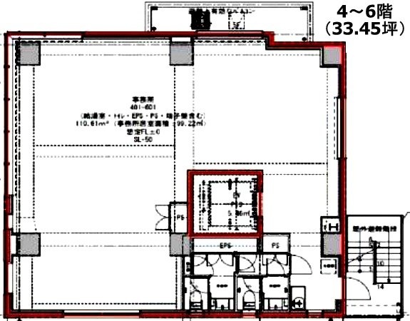 グランデュオ神山町6F 間取り図