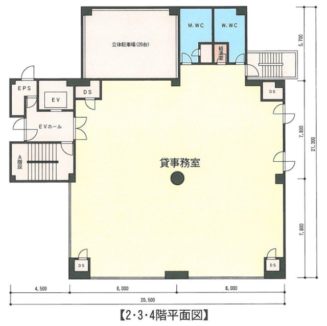 中野興産ビル5F 間取り図