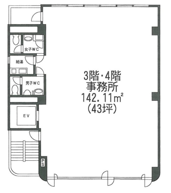 九段大和ビル4F 間取り図