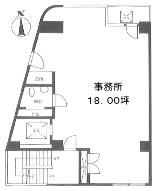 武蔵屋ビル5F 間取り図