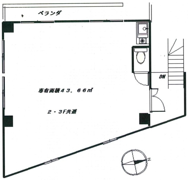 明和工業ビル2F 間取り図