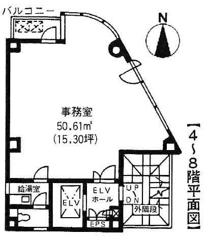 アーバンセカンドビル4F 間取り図