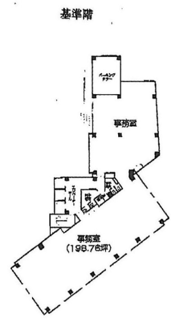 ラウンドクロス田町ビルAB 間取り図